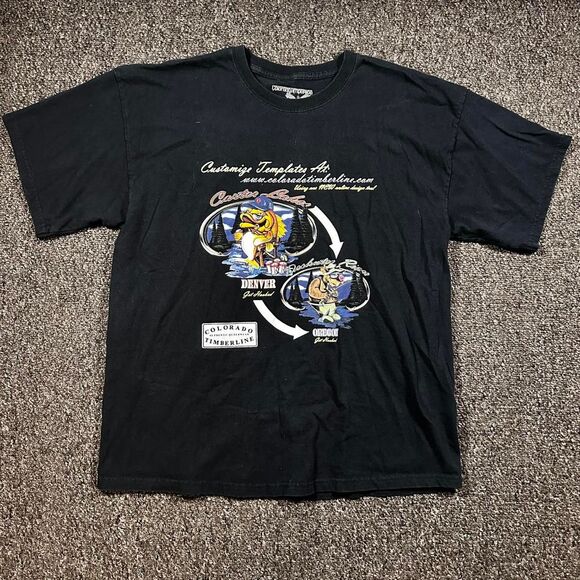 Colorado Timberline Other - Colorado Timberline T-Shirt Men’s XL Black Cotton Denver Oregon Fishing Vintage